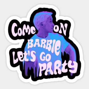 Ken - ken barbie - lets go party Sticker